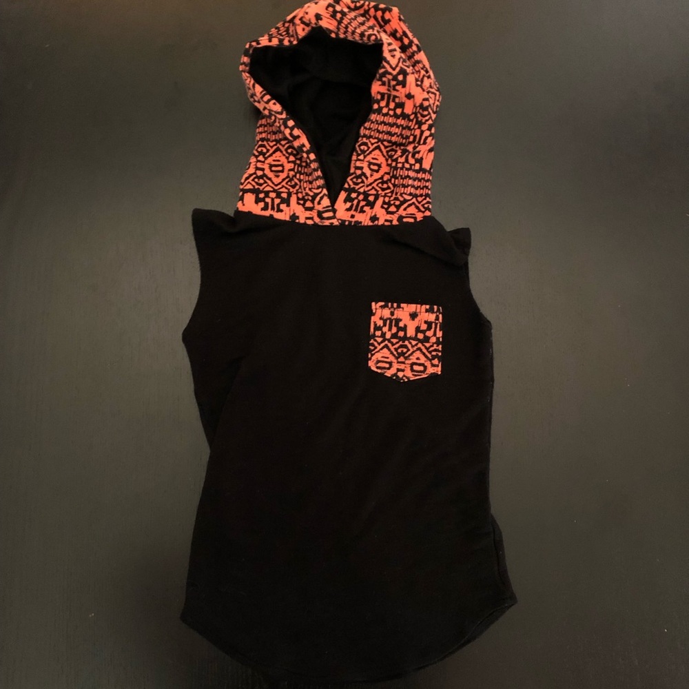 Toddler “Urban Style” Hooded Cutoff Tee